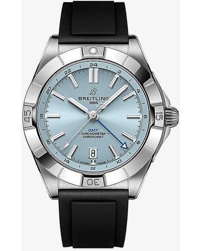 Breitling Unisex P32398101c1s1 Chronomat Gmt 40 Stainless-steel Automatic Watch - Blue