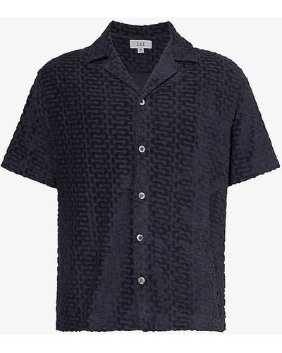 CHE Burle Organic-cotton And Recycled Polyester-blend Shirt Xx - Blue