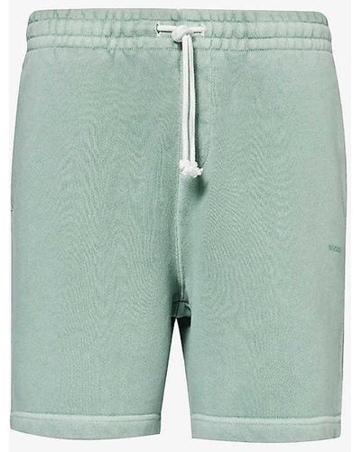 GYMSHARK Everywear Comfort Logo-embossed Cotton-jersey Shorts - Blue