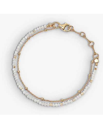Astley Clarke Biography Mother Of Pearl 18ct Gold-vermeil Bracelet - White