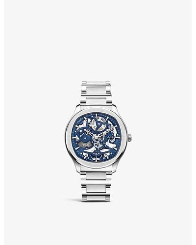Piaget G0a45004 Polo Skeleton Stainless-steel Automatic Watch - Blue