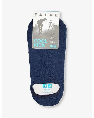 FALKE Cool Kick Cushioned-sole Stretch-knit Socks - Blue