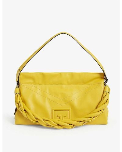 Givenchy Id93 Large Leather Shoulder Bag - Yellow