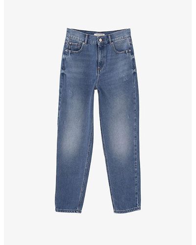 IKKS Waterless Straight-leg Low-rise Denim Jeans - Blue