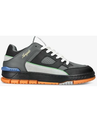 Axel Arigato Area Lo Brand-patch Leather And Recycled Polyester Low-top Trainers - Multicolour