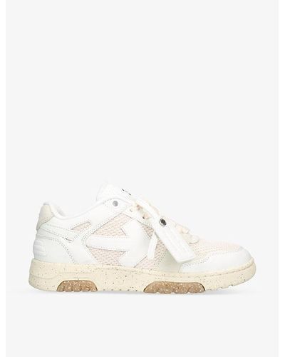Off-White c/o Virgil Abloh Out Of Office Leather Low-top Trainers - White