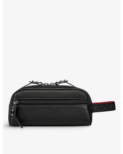Christian Louboutin Blaster Spike-embellished Leather Pouch - Black