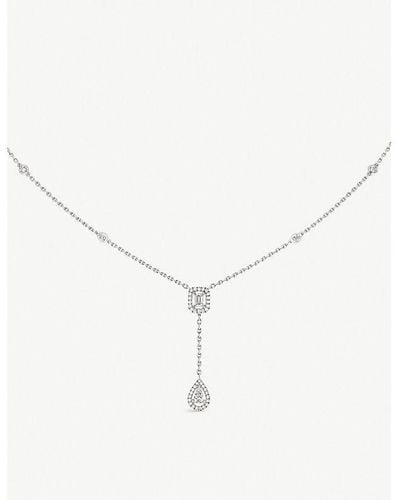 Messika My Twin 18ct -gold And 0.10ct Diamond Tie Necklace - Natural