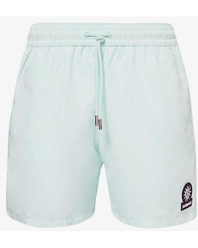 Sandbanks Relaxed-fit Recycled-polyester Swim Shorts - Blue