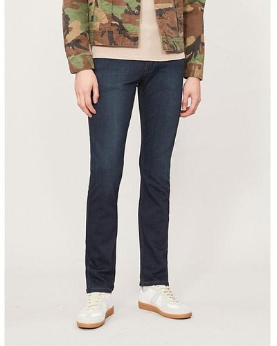 PAIGE Federal Slim-fit Tapered Jeans - Blue