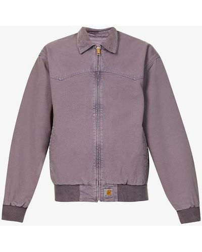 Carhartt Og Santa Fe Faded Organic-cotton Jacket - Multicolour