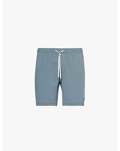 Vuori Kore Elasticated-waist Regular-fit Stretch-recycled-polyester Blend Shorts - Blue