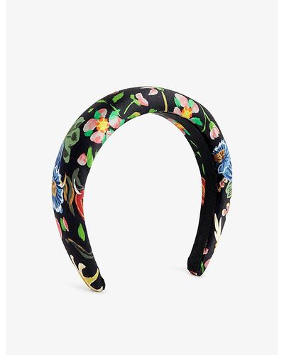 Vivienne Westwood Folk Floral-print Silk Headband - Green