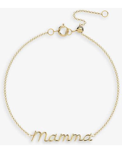The Alkemistry Mamma Recycled 18ct Yellow-gold Charm Bracelet - White