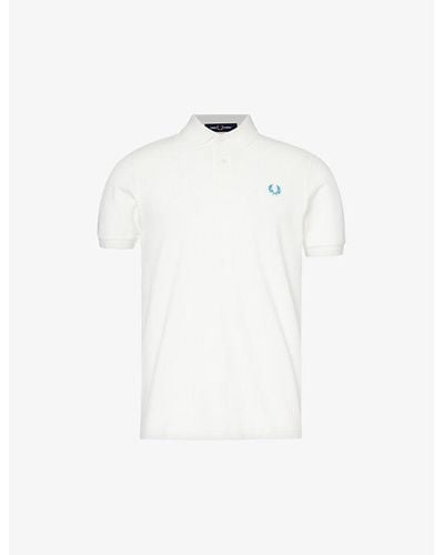 Fred Perry Logo-embroidered Cotton-piqué Polo Shirt X - White