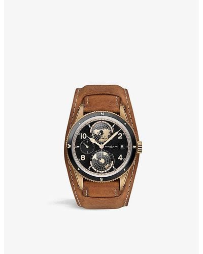 Montblanc 119909 1858 Geosphere Limited Edition Bronze Watch - Black