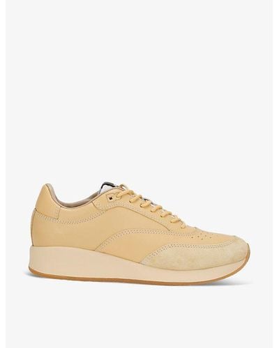 Jacquemus La Daddy Chubky-sole Low-top Leather Sneakers - Natural