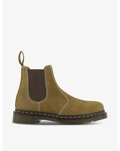 Dr. Martens 2976 Tonal-stitch Leather Chelsea Boots - Green