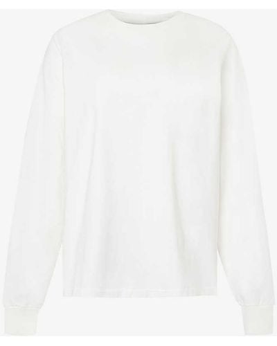 GYMSHARK Everywear Comfort Logo-print Cotton-jersey T-shirt - White