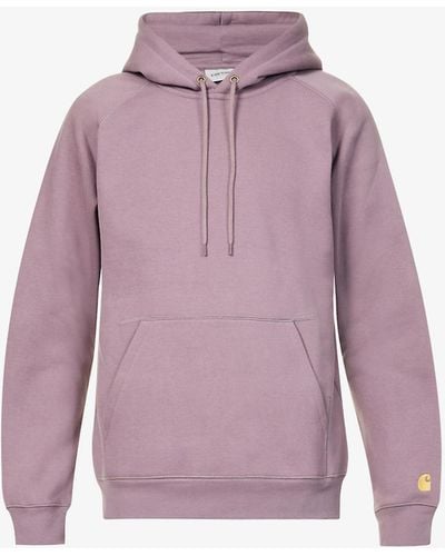 Carhartt Chase Logo-embroidered Relaxed-fit Cotton-blend Hoody - Multicolor