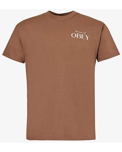 Obey House Of Tee - Brown