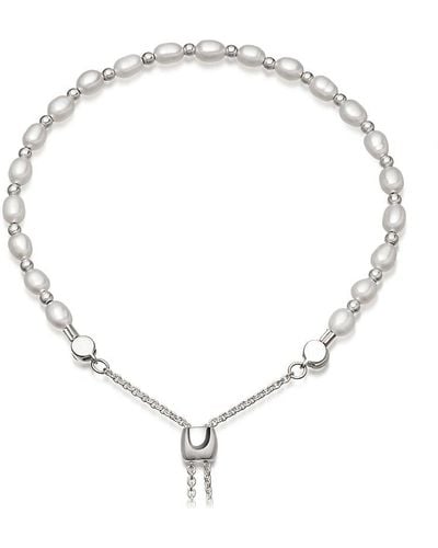 Astley Clarke Biography White Pearl Kula Bracelet - Metallic