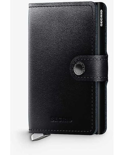 Secrid Premium Miniwallet Leather And Aluminium Wallet - White