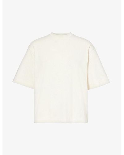 Axel Arigato Float Logo-pattern Cotton-jersey T-shirt - White