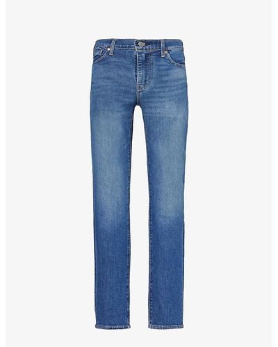 Levi's 511 Slim-fit Low-rise Straight-leg Stretch-denim Jeans - Blue