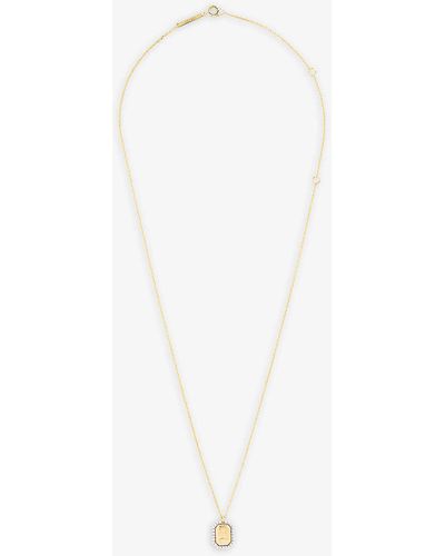 Pdpaola Gemini 18ct Yellow -plated 925 Sterling-silver Pendant Necklace - White