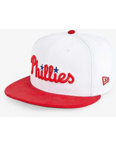 KTZ 59fifty Philadelphia Phillies Woven Baseball Cap - Red