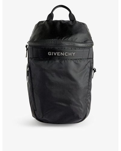 Givenchy G-trek Branded Woven Backpack - Black