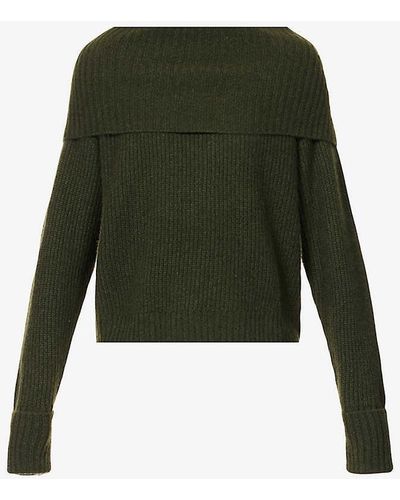 PAIGE Evonne High-neck Recycled Cashmere-blend Knitted Jumper - Green
