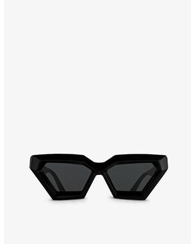 Louis Vuitton Cut Branded-plaque Acetate Sunglasses - Black