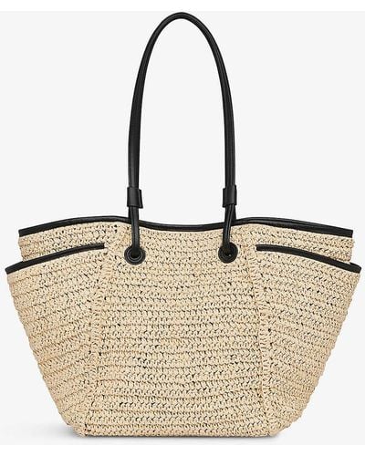 Whistles Zoelle Double-handle Straw Tote Bag - Natural