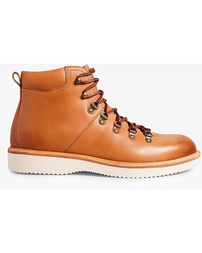 Ted Baker Liykere Lace-up Leather Hiker Boots - Brown