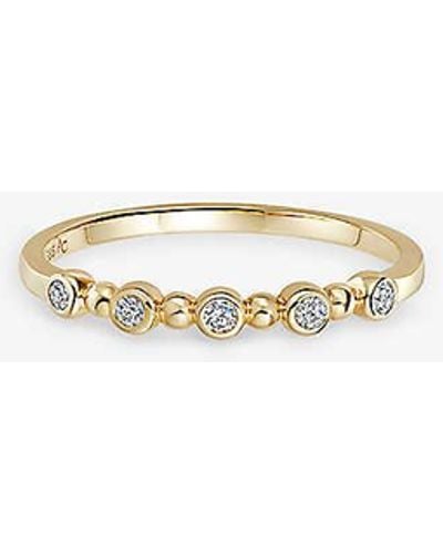 Astley Clarke Icon Nova 14ct Yellow-gold And Diamond Ring - White