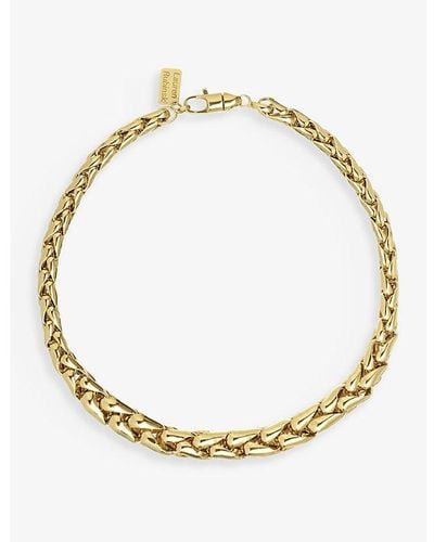 Lauren Rubinski Wheat-chain 14ct Yellow-gold Necklace - Metallic