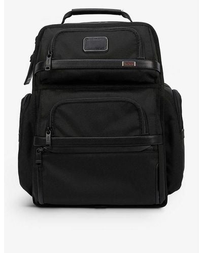 Tumi Logo-patch Woven Backpack - Black