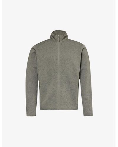 Arc'teryx Covert Logo-embroidered Knitted Cardigan X - Gray