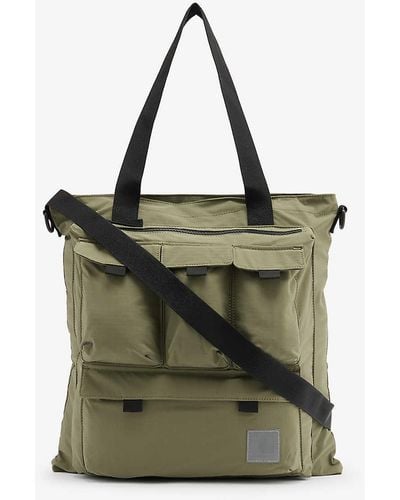 Carhartt Elway Brand-patch Woven Shoulder Bag - Green