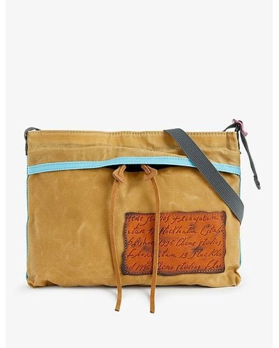 Acne Studios Brand-patch Small Cotton-canvas Cross-body Bag - Natural