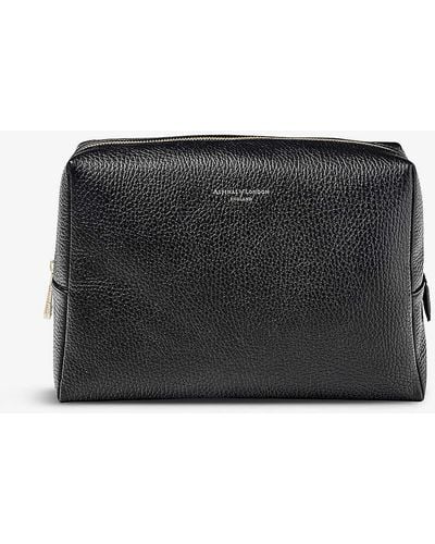 Aspinal of London London Large Grained-leather Case - Black