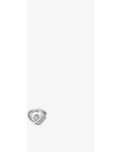 Chopard My Happy Hearts 18ct White-gold And 0.1ct Brilliant-cut Diamond Single Stud Earring