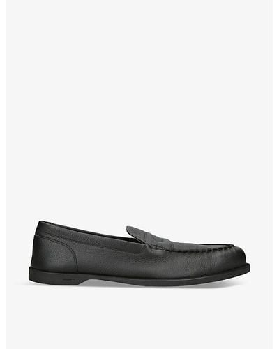 John Lobb Pace Leather Loafers - Black