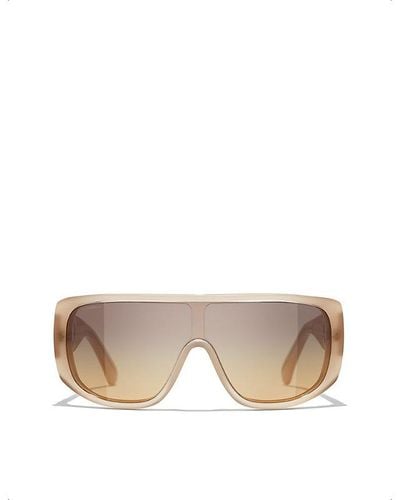 Chanel Shield Sunglasses - Pink