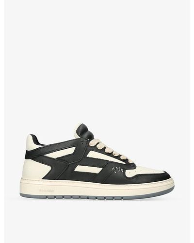 Represent Reptor Branded Leather Low-top Trainers - Black