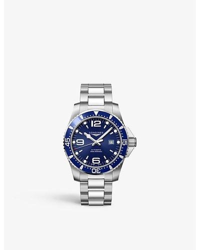 Longines L38414966 Hydroconquest Stainless-steel Automatic Watch - Blue