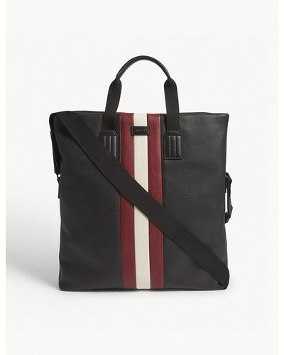 Bally Blaney Leather Tote Bag - Black