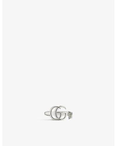 Gucci gg Marmont Sterling- Ring - White